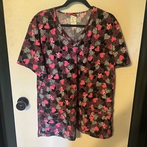 Dickies Breast Cancer Awareness Scrub Top